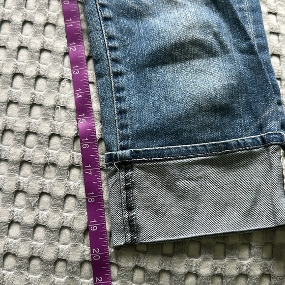 7 For All Mankind Distressed Crop Boy Cut Jeans - Picture 8 of 8